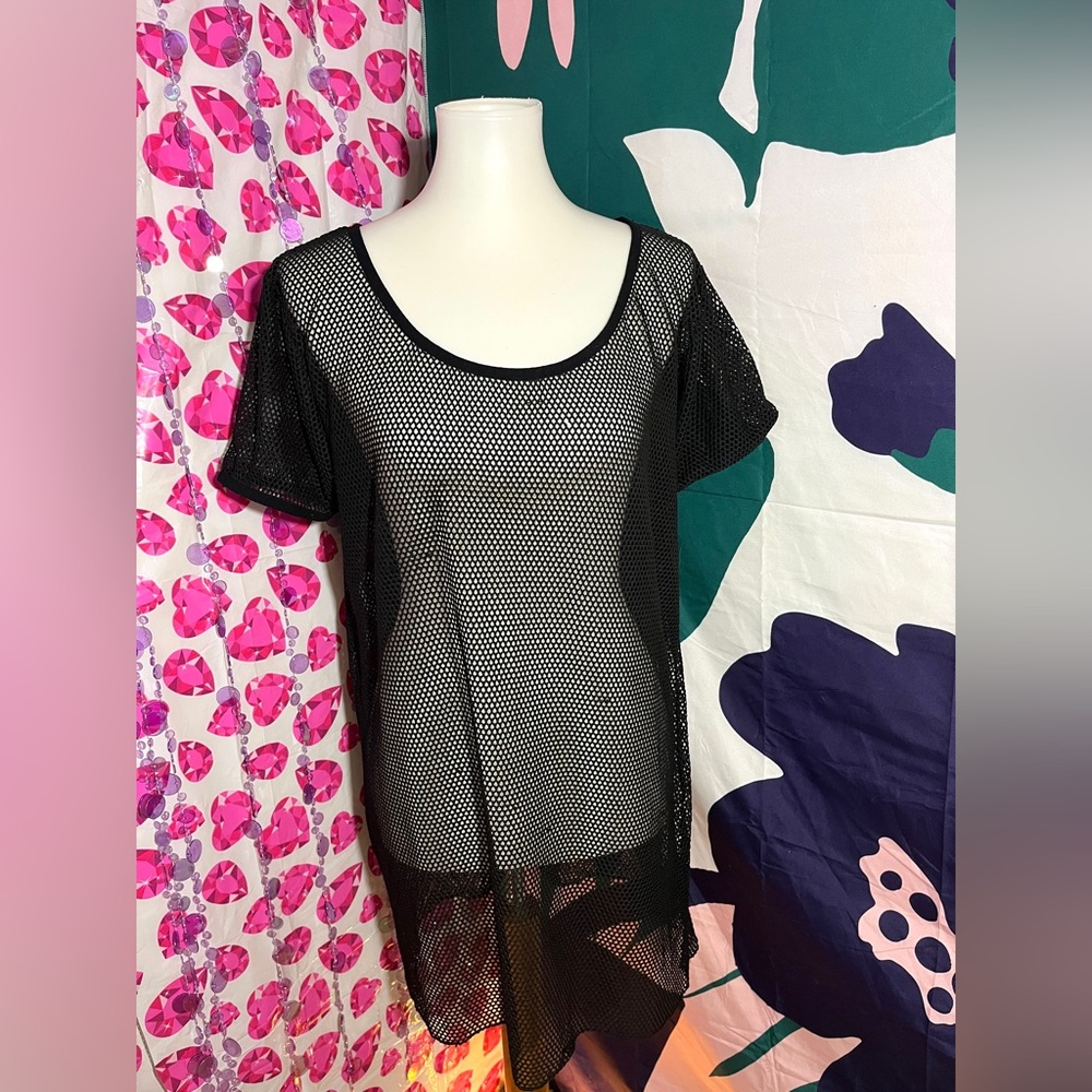 Oversized mesh T-shirt/ dress, throw it over a bikini or wear it to a festival